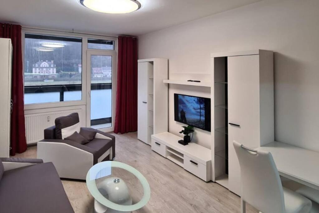 Utulny Apartman V Centru, S Krasnym Vyhledem Дечин Екстер'єр фото